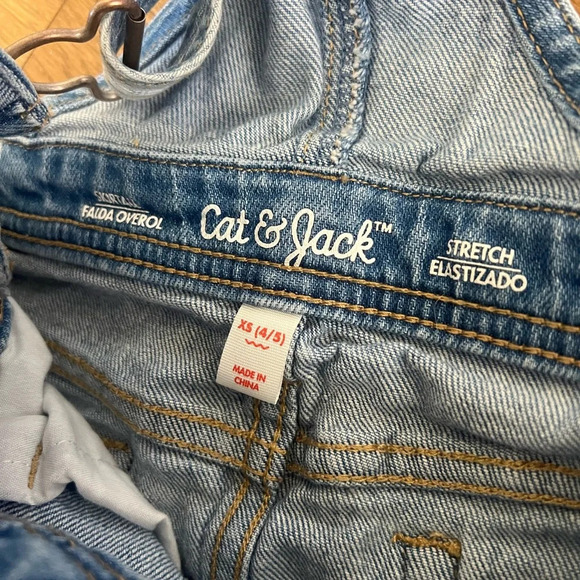 Little Girls Cat & Jack Skirtall - Overalls | size 4/5 - Picture 3 of 3